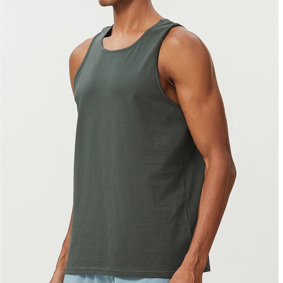 Men’s Cotton Blend Sleeveless Sports Tank Top