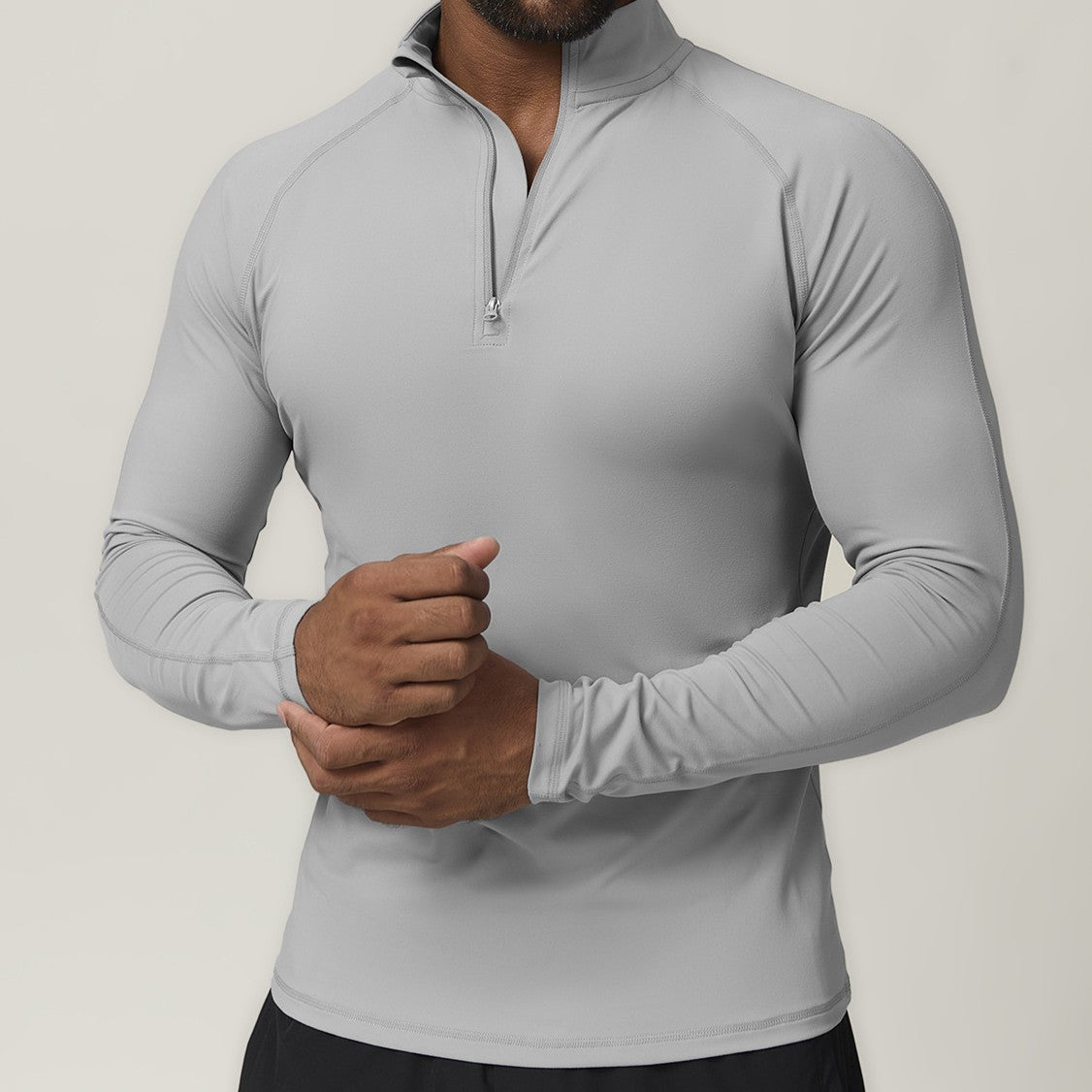 Men’s Half-Zip Long Sleeve Performance Training Top