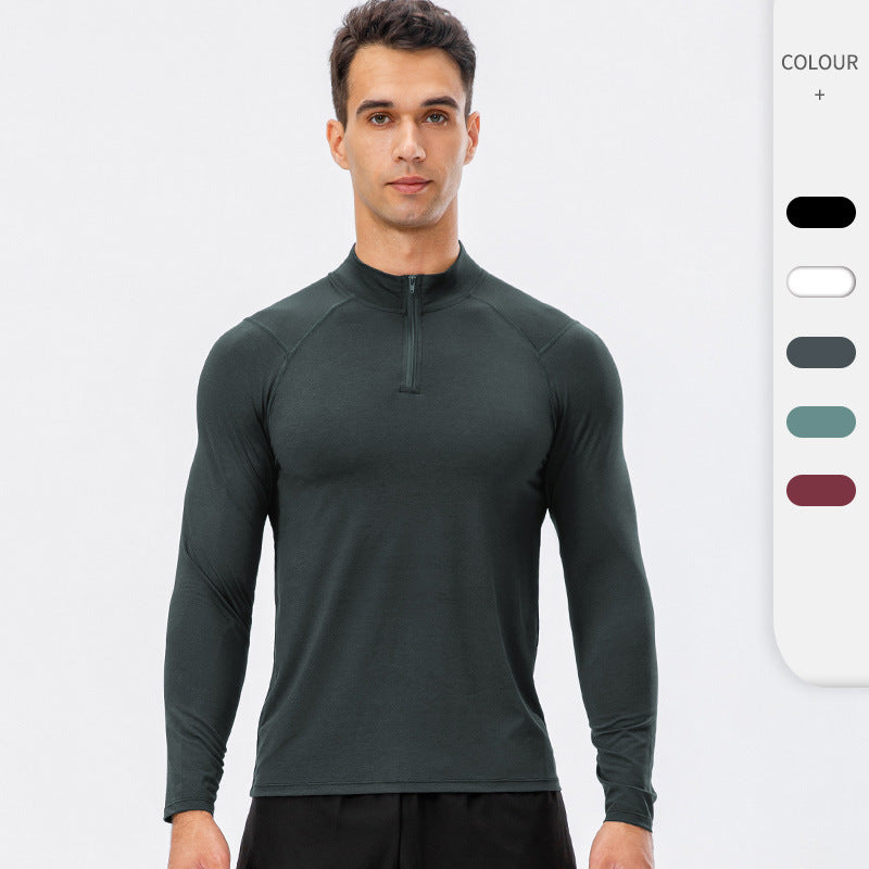 Men’s Half-Zip Performance Long Sleeve Training Top