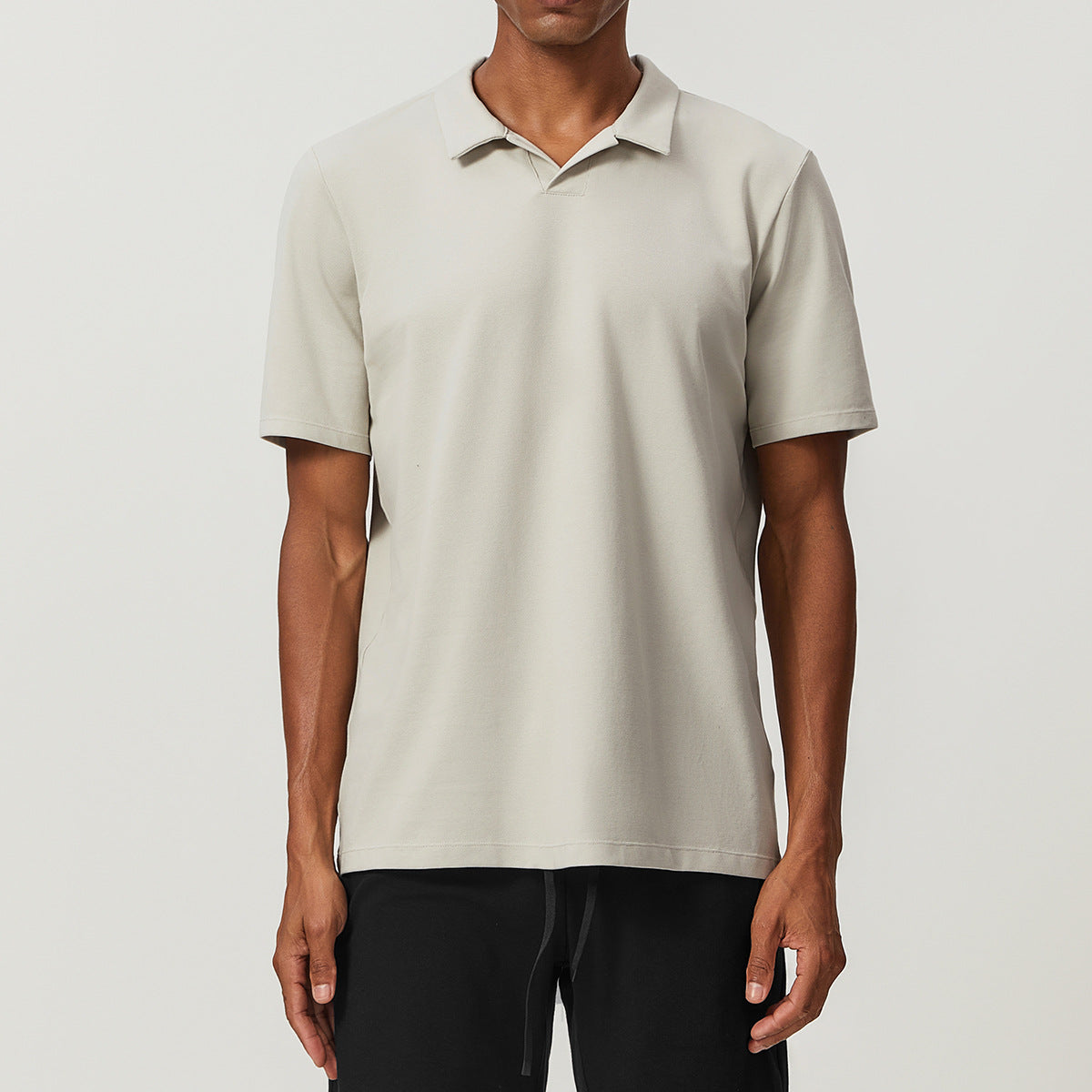 Men’s Breathable Cotton Blend Polo Shirt
