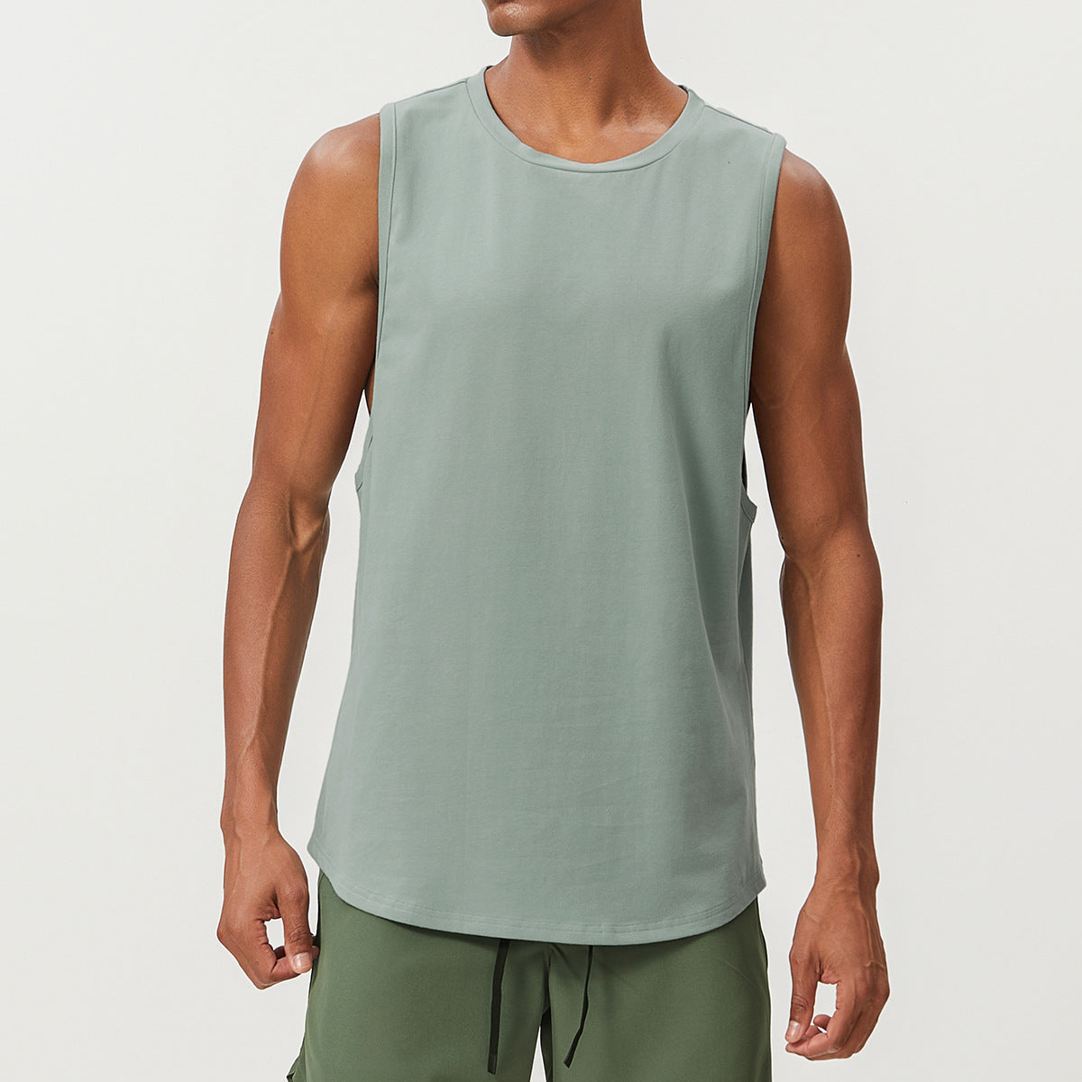 Men’s Breathable Quick-Dry Sleeveless Training Tank Top