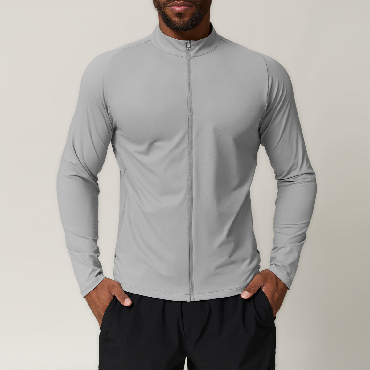 Men’s Stand Collar Full-Zip Training Jacket