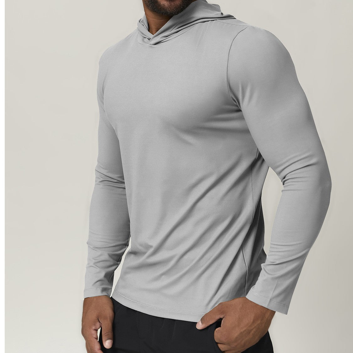 Men’s Performance Long Sleeve Hooded Training Shirt
