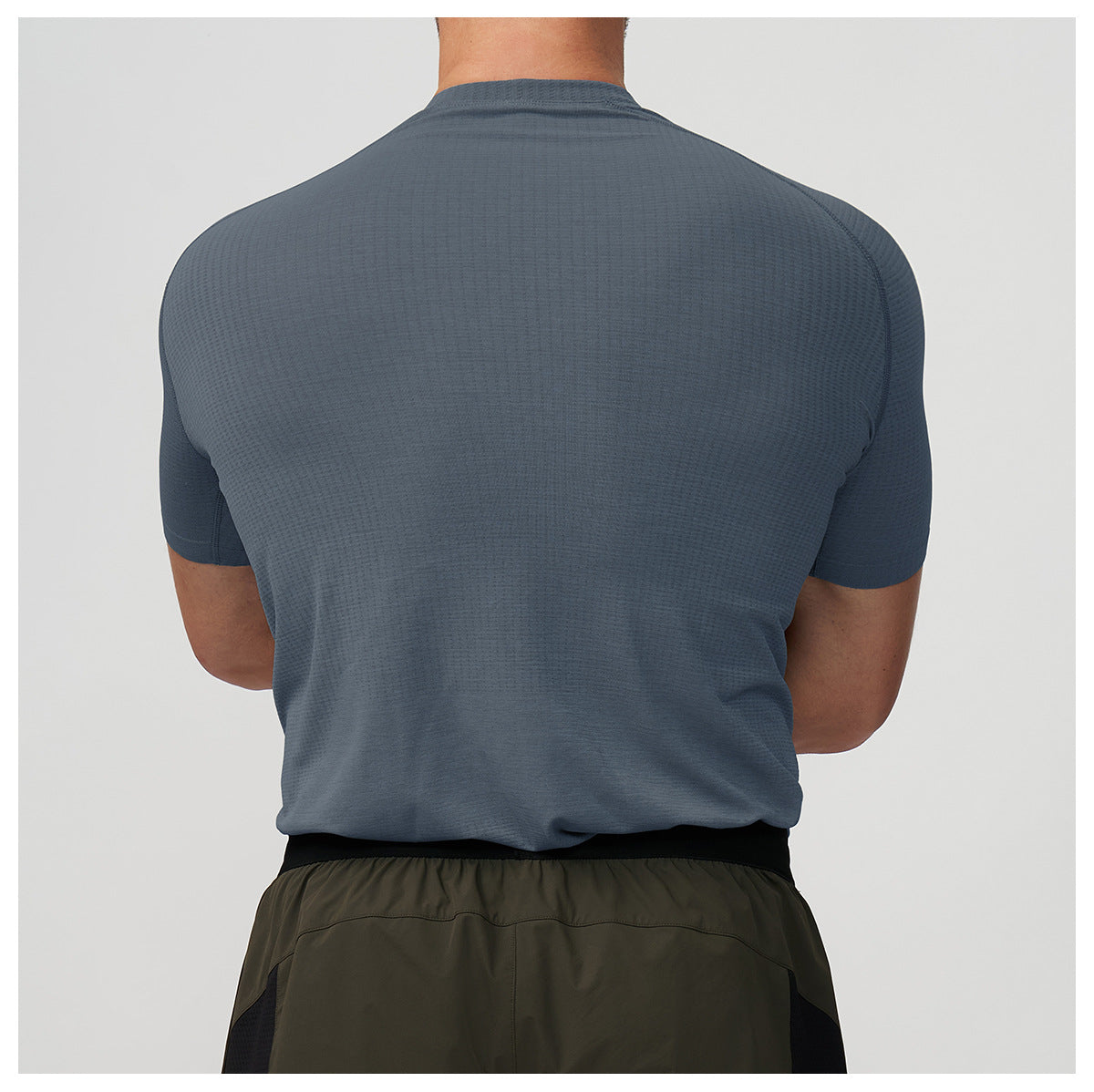Men’s Seamless Quick-Dry Compression Training T-Shirt