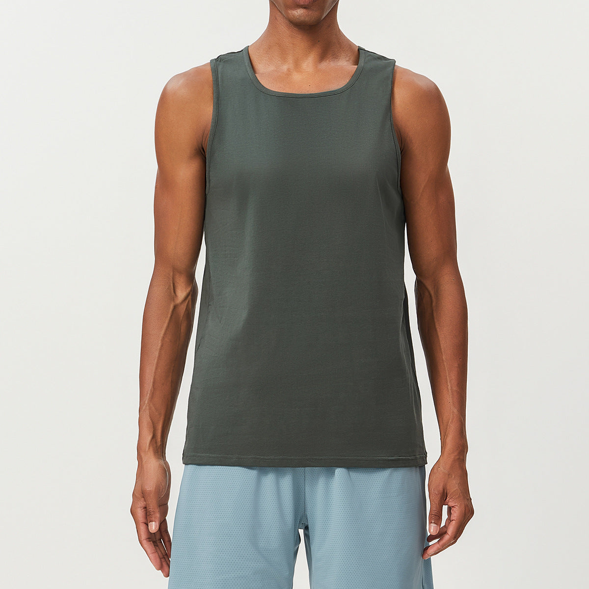 Men’s Cotton Blend Sleeveless Sports Tank Top