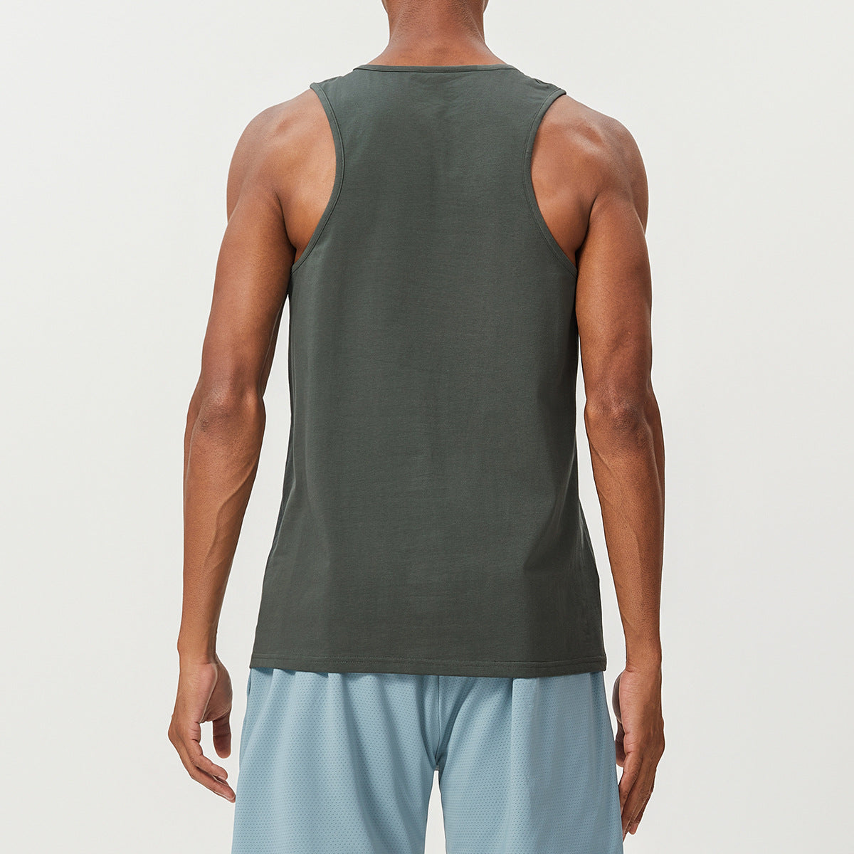 Men’s Cotton Blend Sleeveless Sports Tank Top
