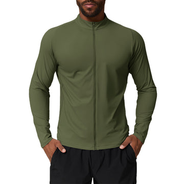 Men’s Stand Collar Full-Zip Training Jacket