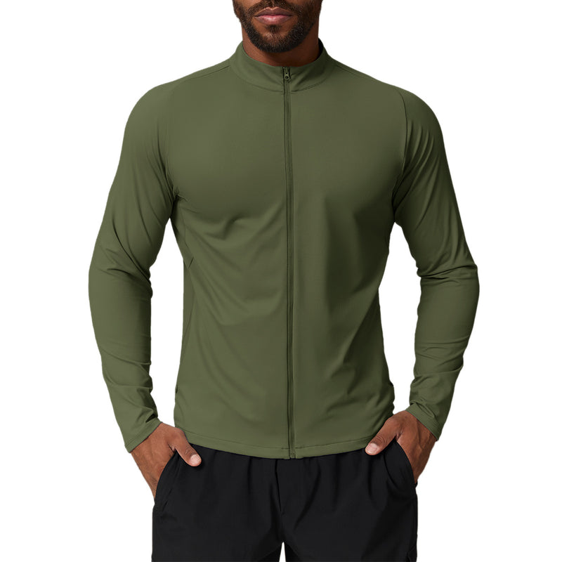 Men’s Stand Collar Full-Zip Training Jacket