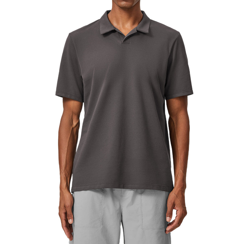 Men’s Breathable Cotton Blend Polo Shirt