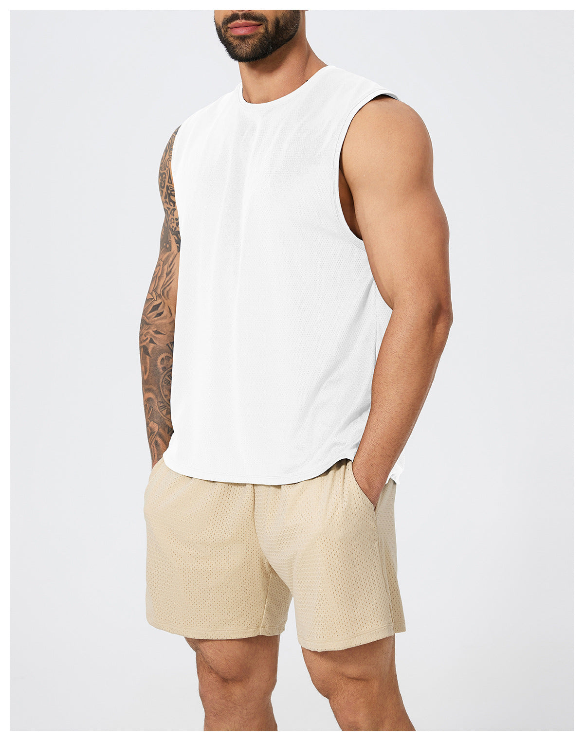 Men’s Sleeveless Quick-Dry Sports Tank Top