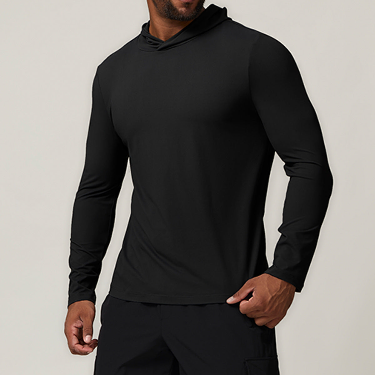 Men’s Performance Long Sleeve Hooded Training Shirt