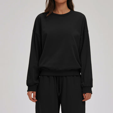 Women’s Relaxed Crew Neck Long Sleeve Sweatshirt