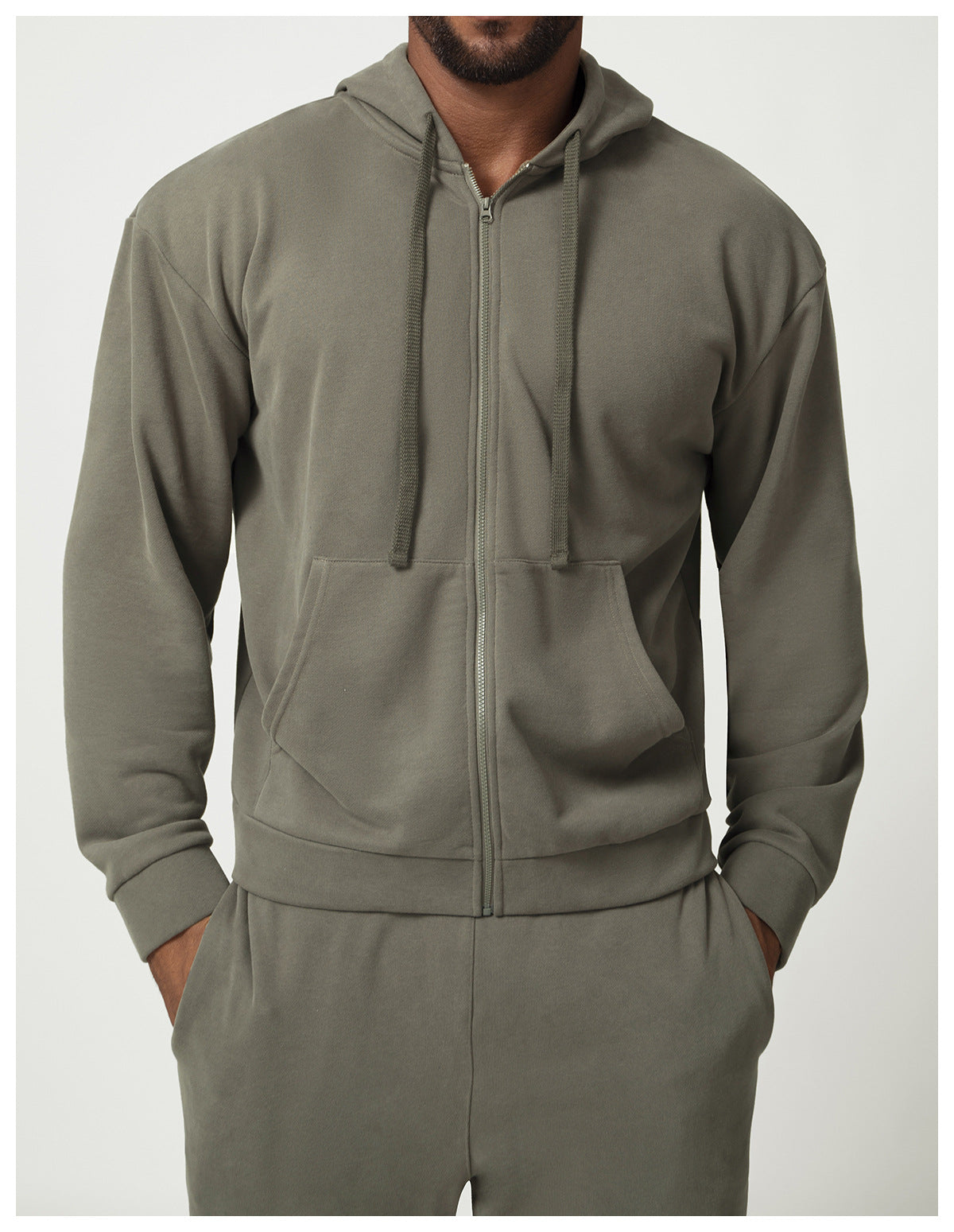 Men’s Zip-Up Hoodie Sweat Jacket