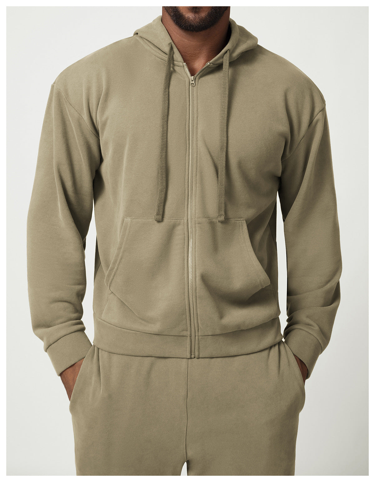 Men’s Zip-Up Hoodie Sweat Jacket