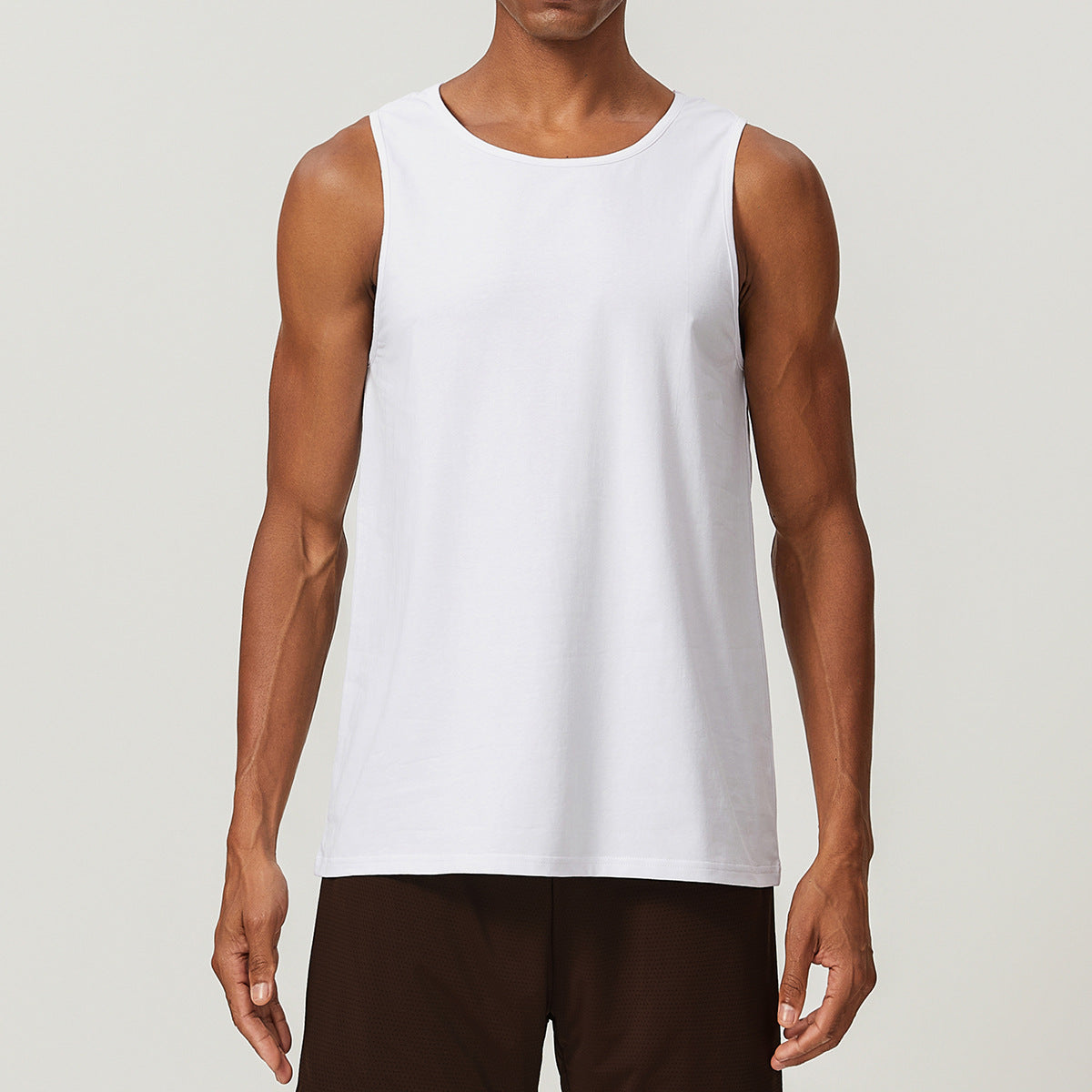 Men’s Cotton Blend Sleeveless Sports Tank Top