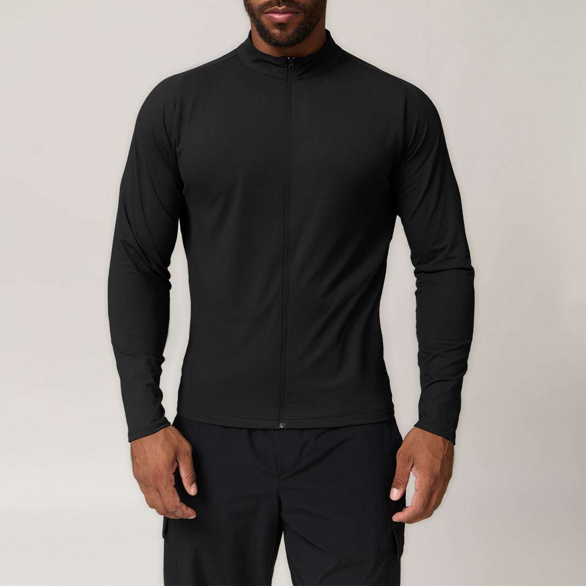 Men’s Stand Collar Full-Zip Training Jacket