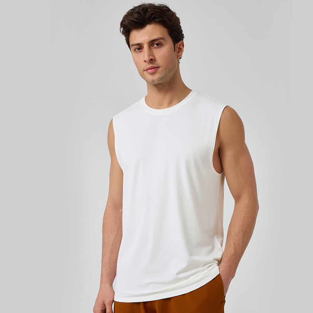Men’s Sleeveless Tencel Breathable Training Tank Top