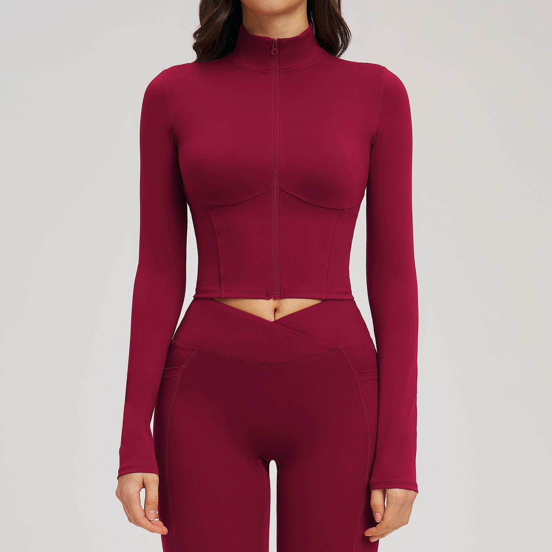 Women’s Slim-Fit Zip-Up Sports Jacket
