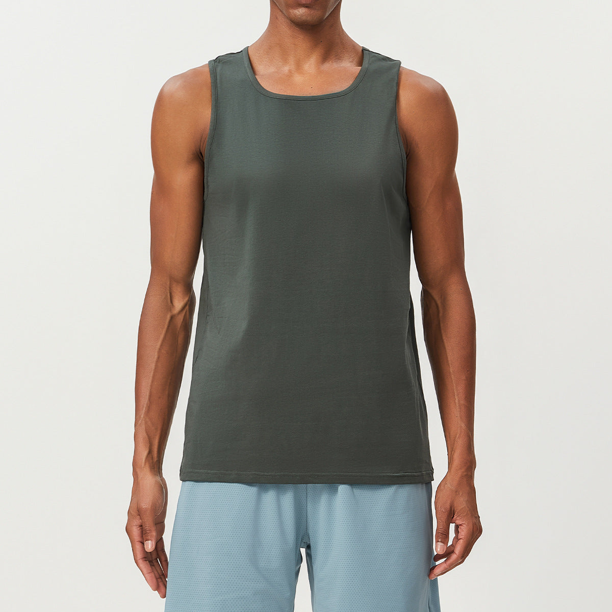 Men’s Cotton Blend Sleeveless Sports Tank Top