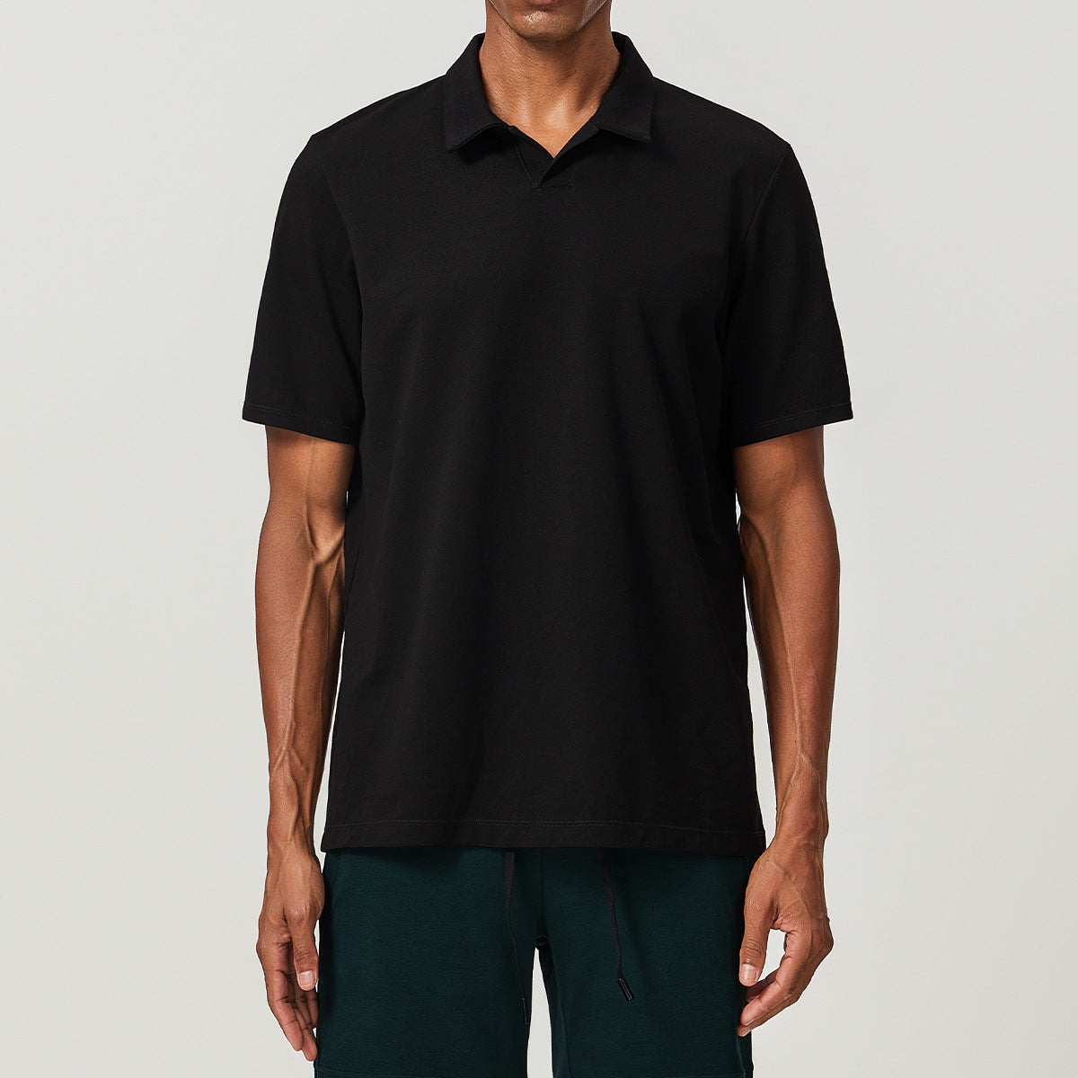 Men’s Breathable Cotton Blend Polo Shirt