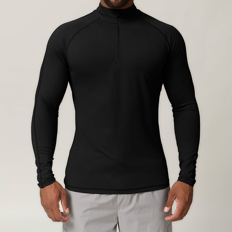 Men’s Half-Zip Long Sleeve Performance Training Top
