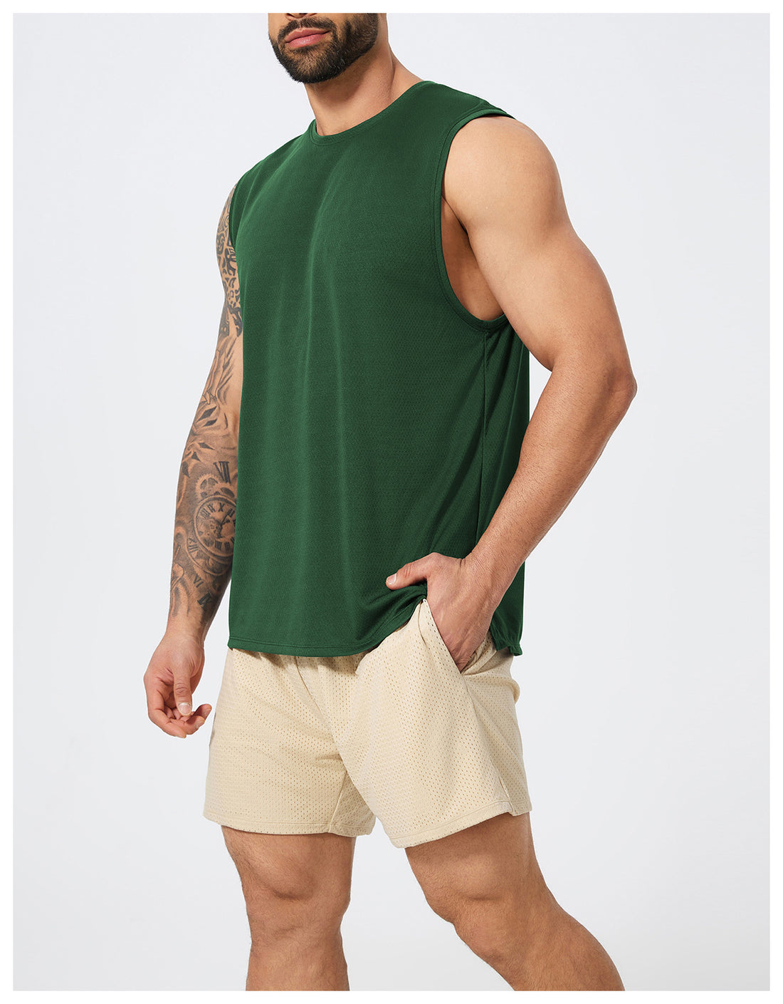 Men’s Sleeveless Quick-Dry Sports Tank Top