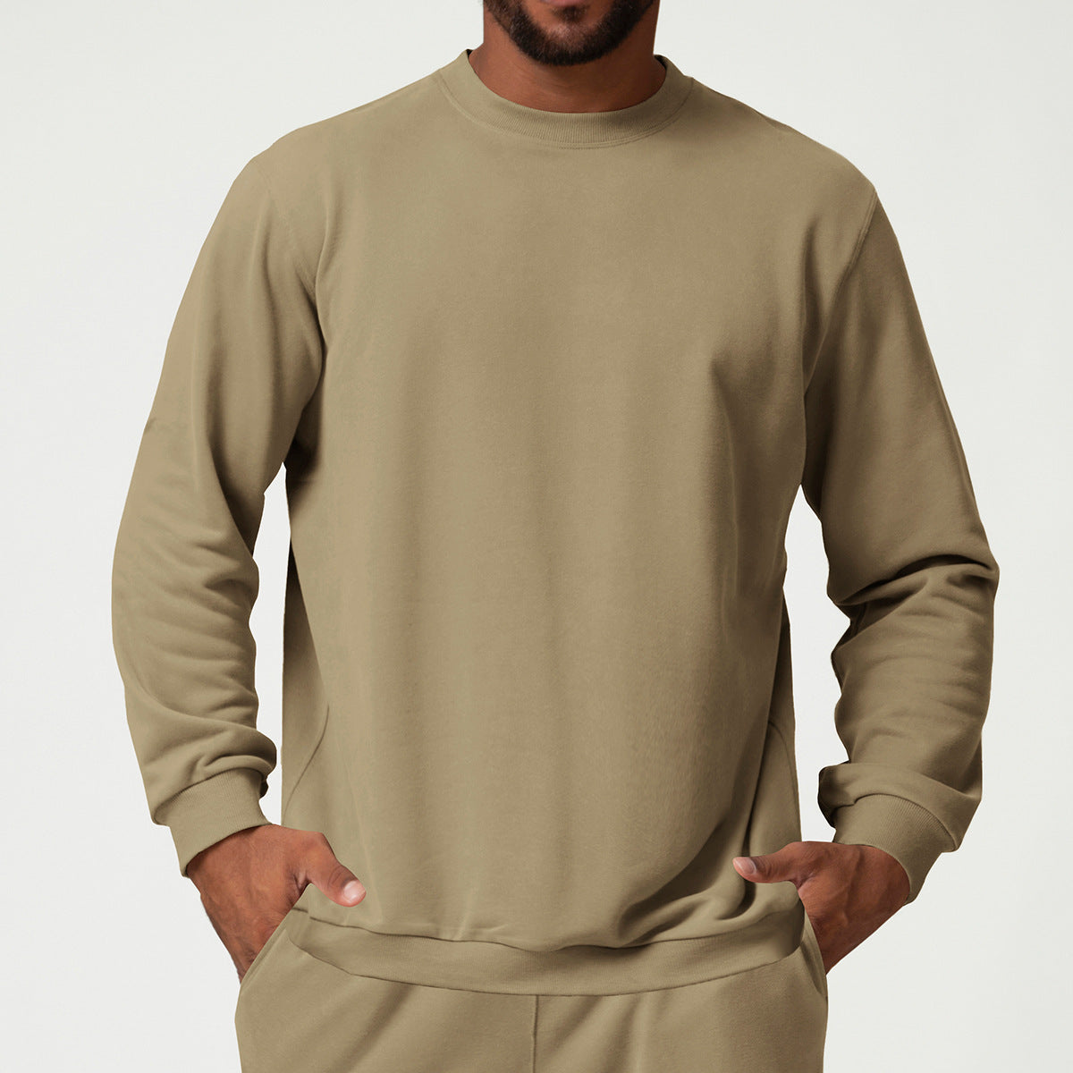 Men’s Cotton Blend Crewneck Sweatshirt