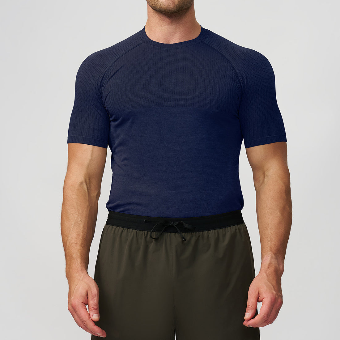 Men’s Seamless Quick-Dry Compression Training T-Shirt