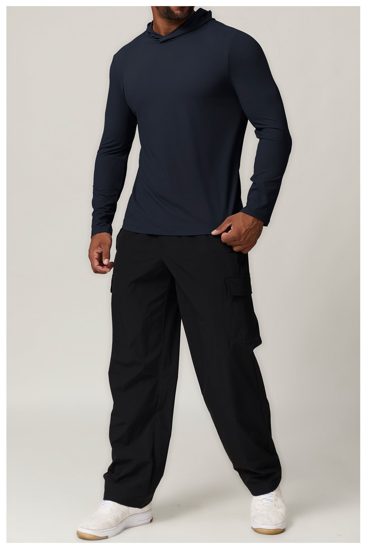 Men’s Performance Long Sleeve Hooded Training Shirt