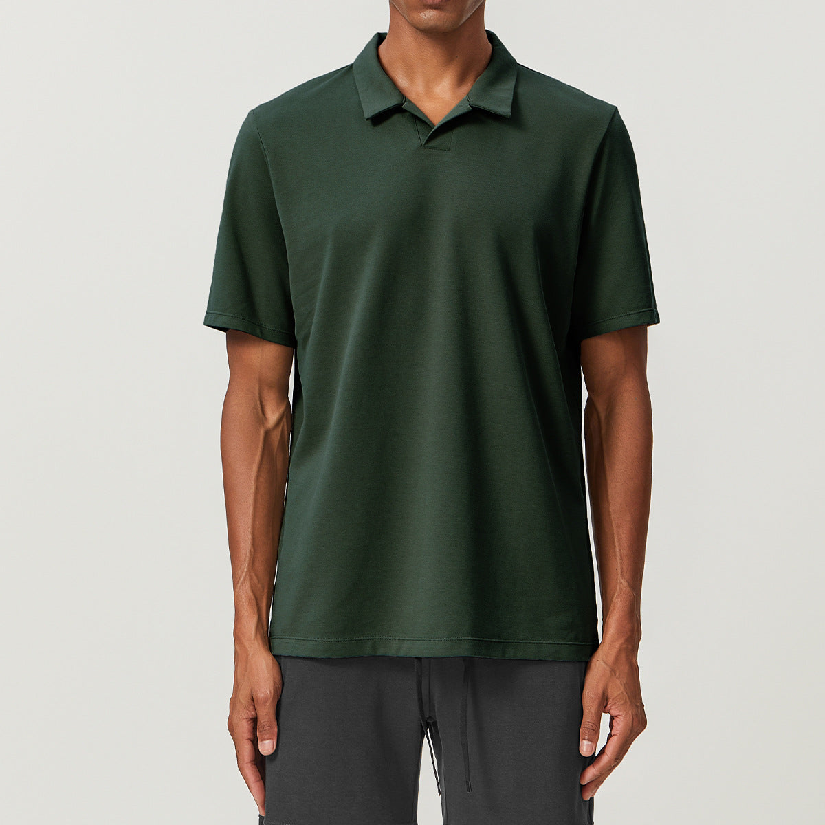 Men’s Breathable Cotton Blend Polo Shirt