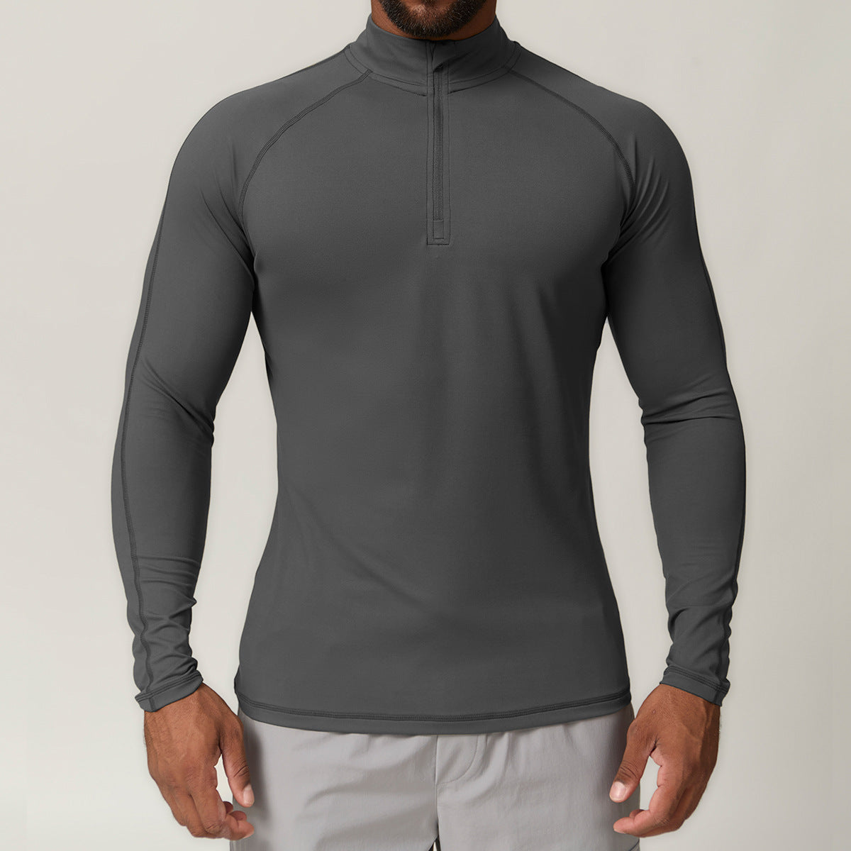 Men’s Half-Zip Long Sleeve Performance Training Top