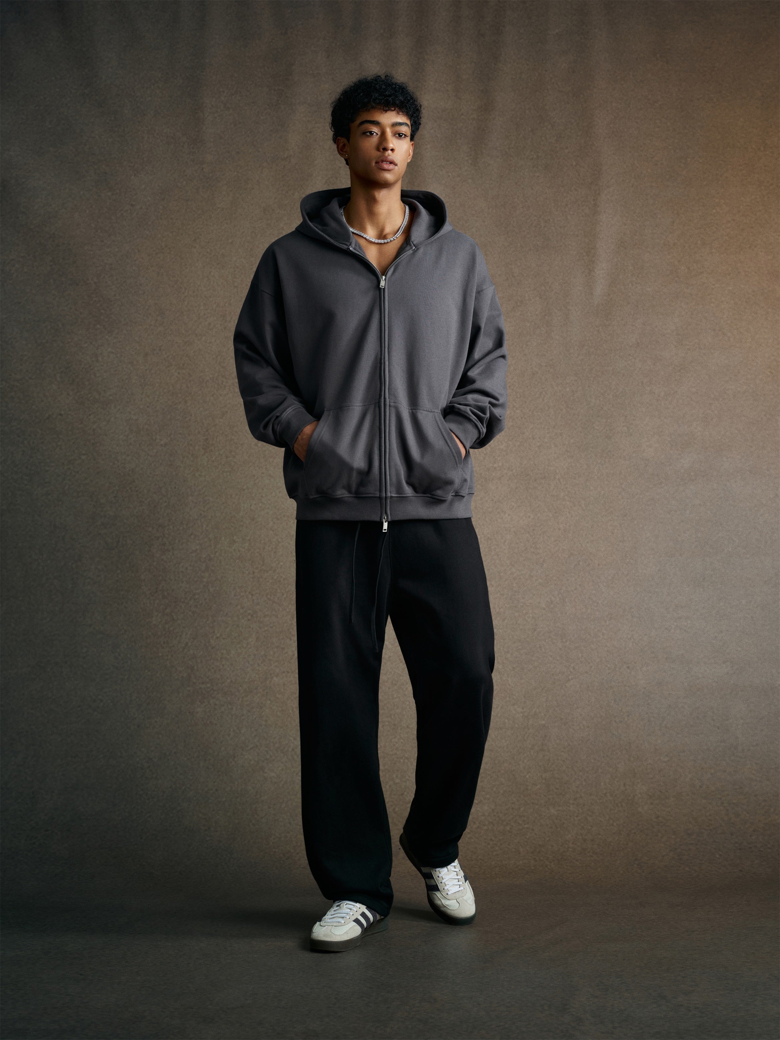 Men’s Heavyweight Fleece Zip Hoodie (445G)