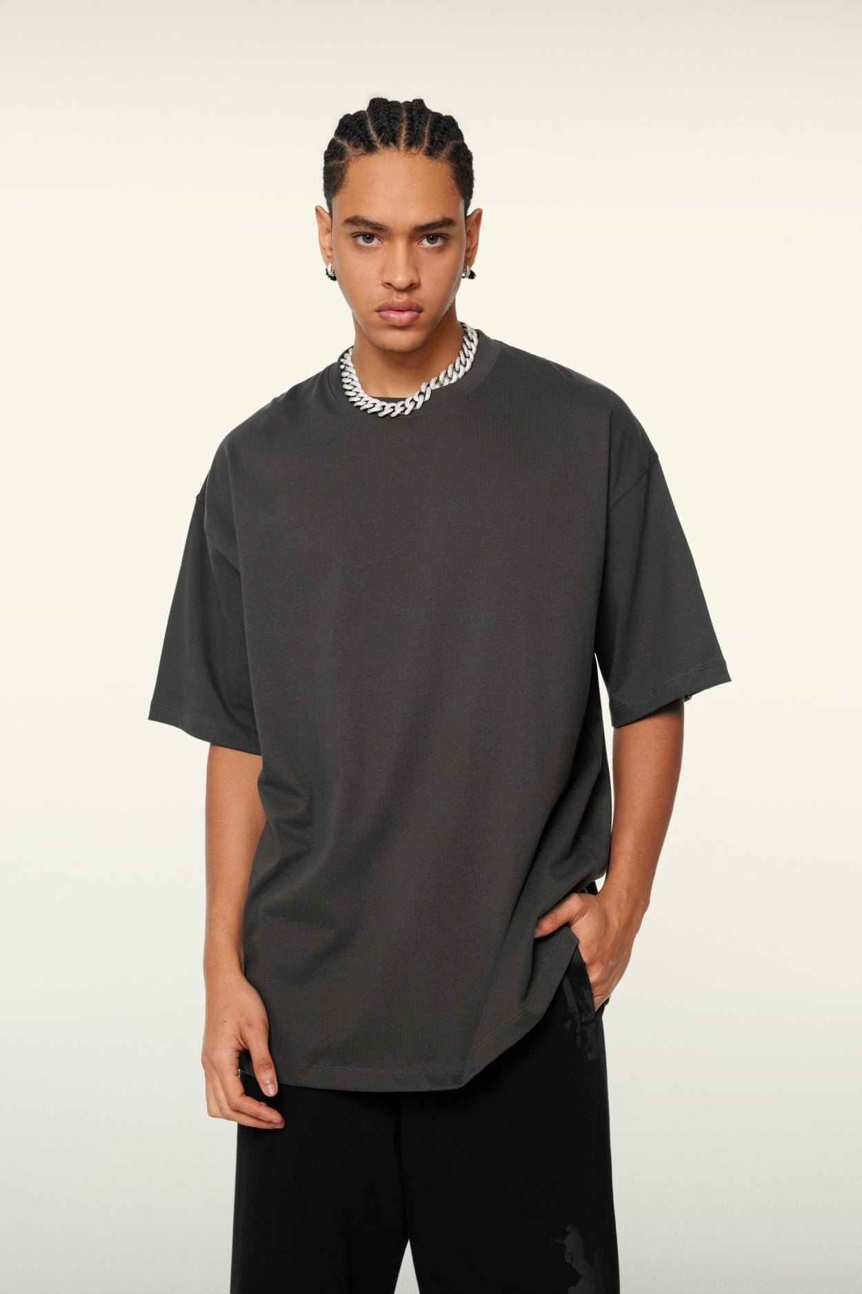 Men’s Heavyweight Oversized Cotton T-Shirt (345G)