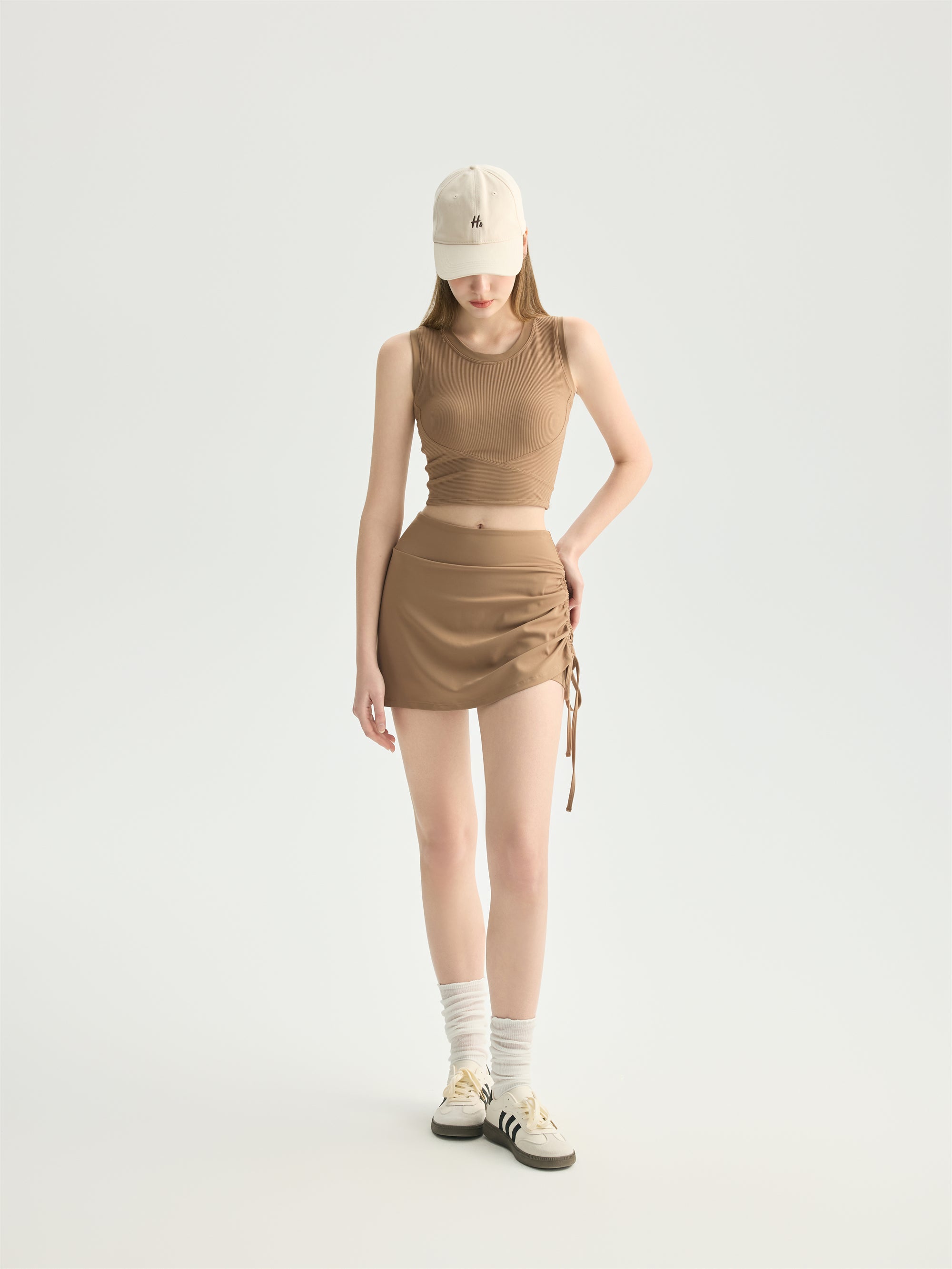 Side Drawstring Skirt
