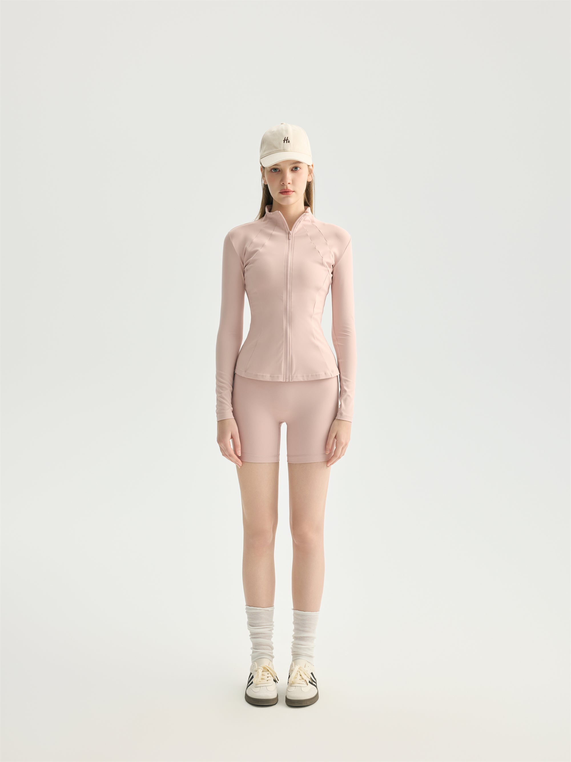 Slim Fit Zip-Up Long Sleeve Jacket