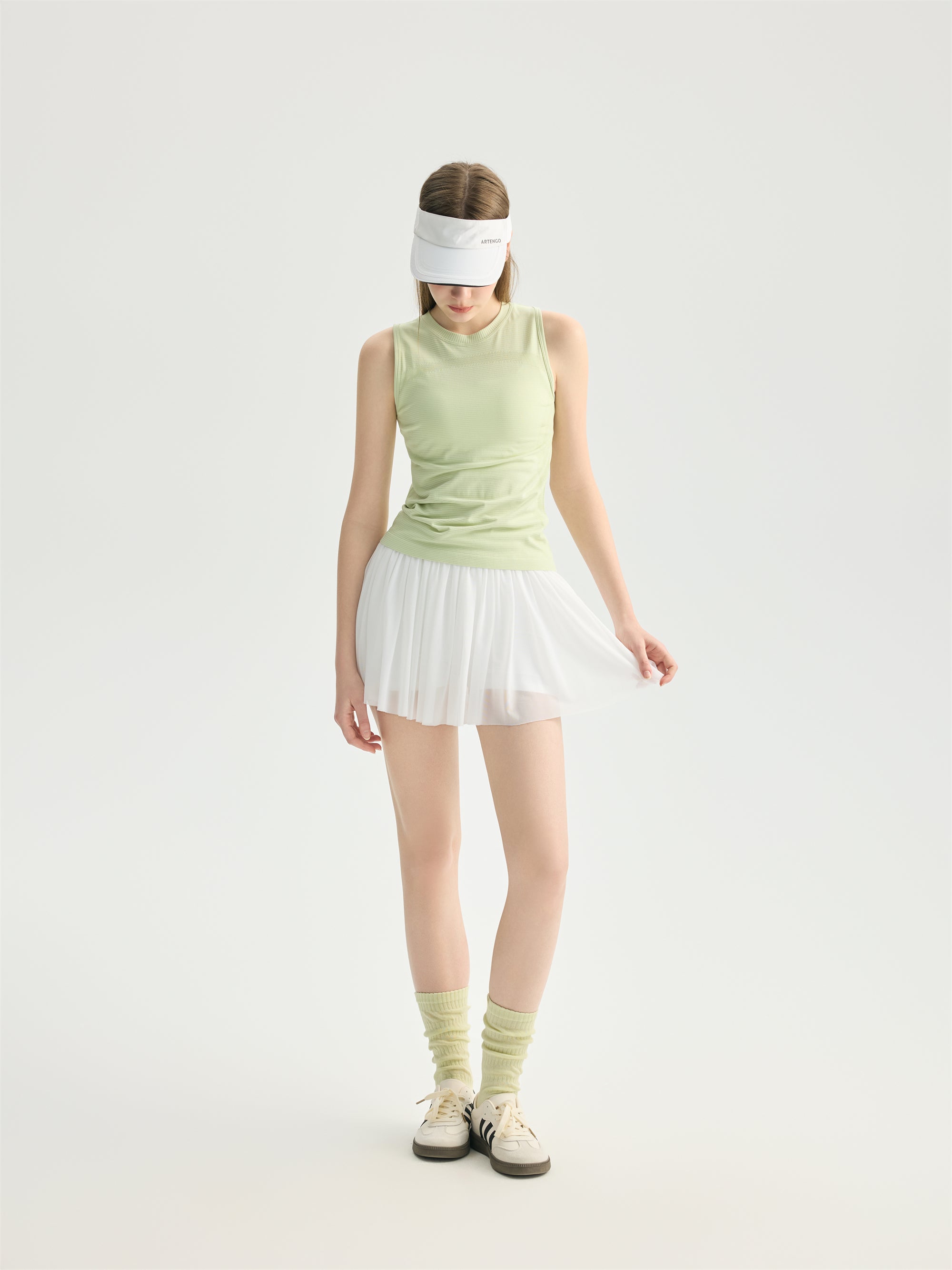 Pleated Active Skirt