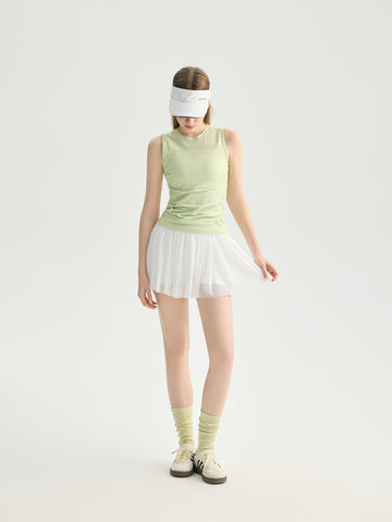 Pleated Active Skirt