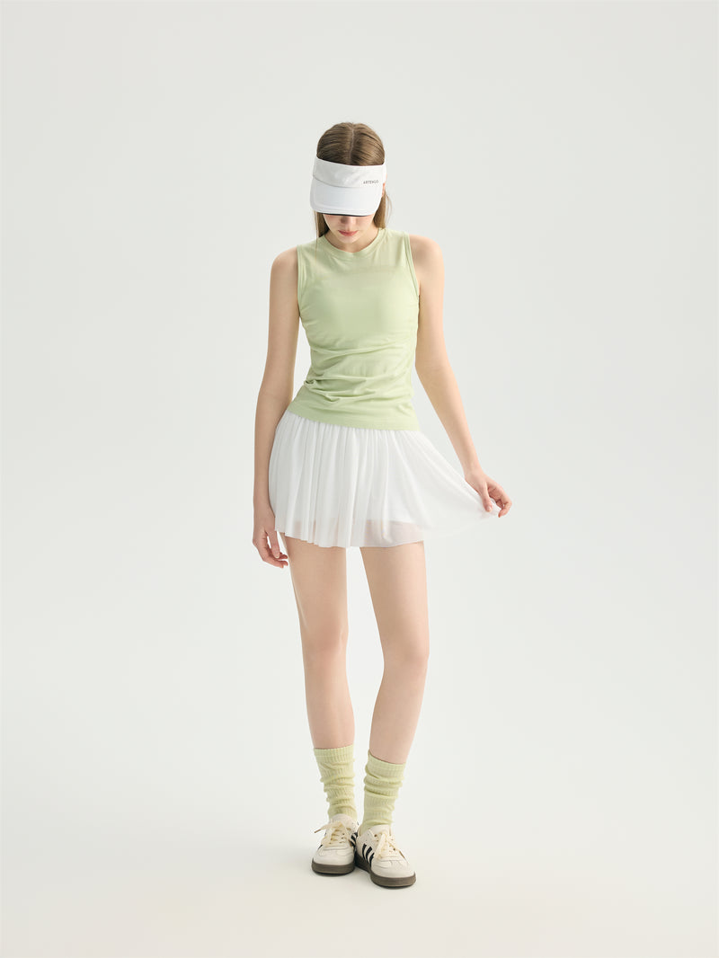 Pleated Active Skirt