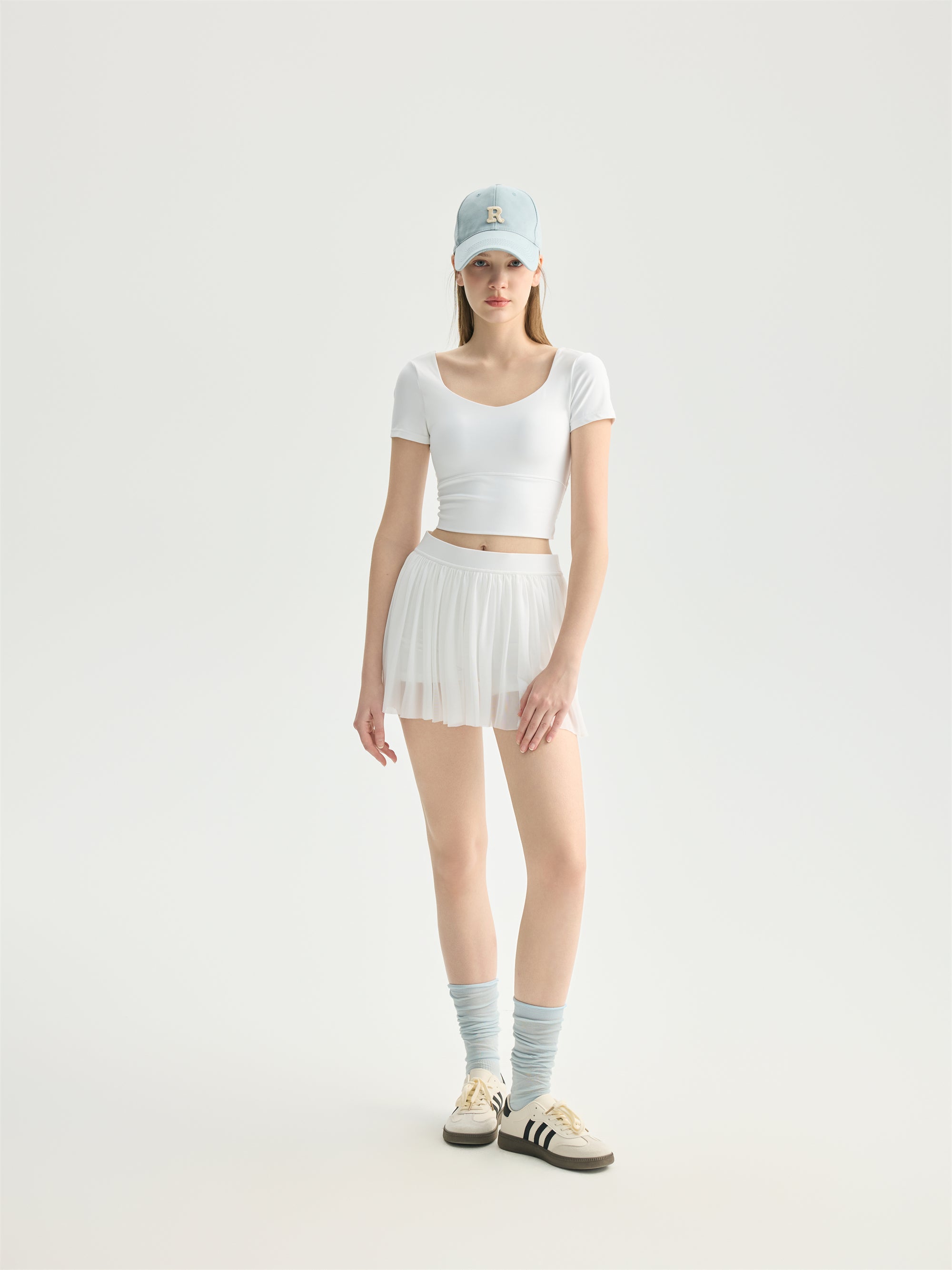 Pleated Active Skirt