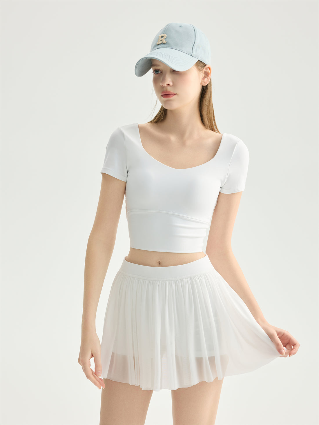 Pleated Active Skirt