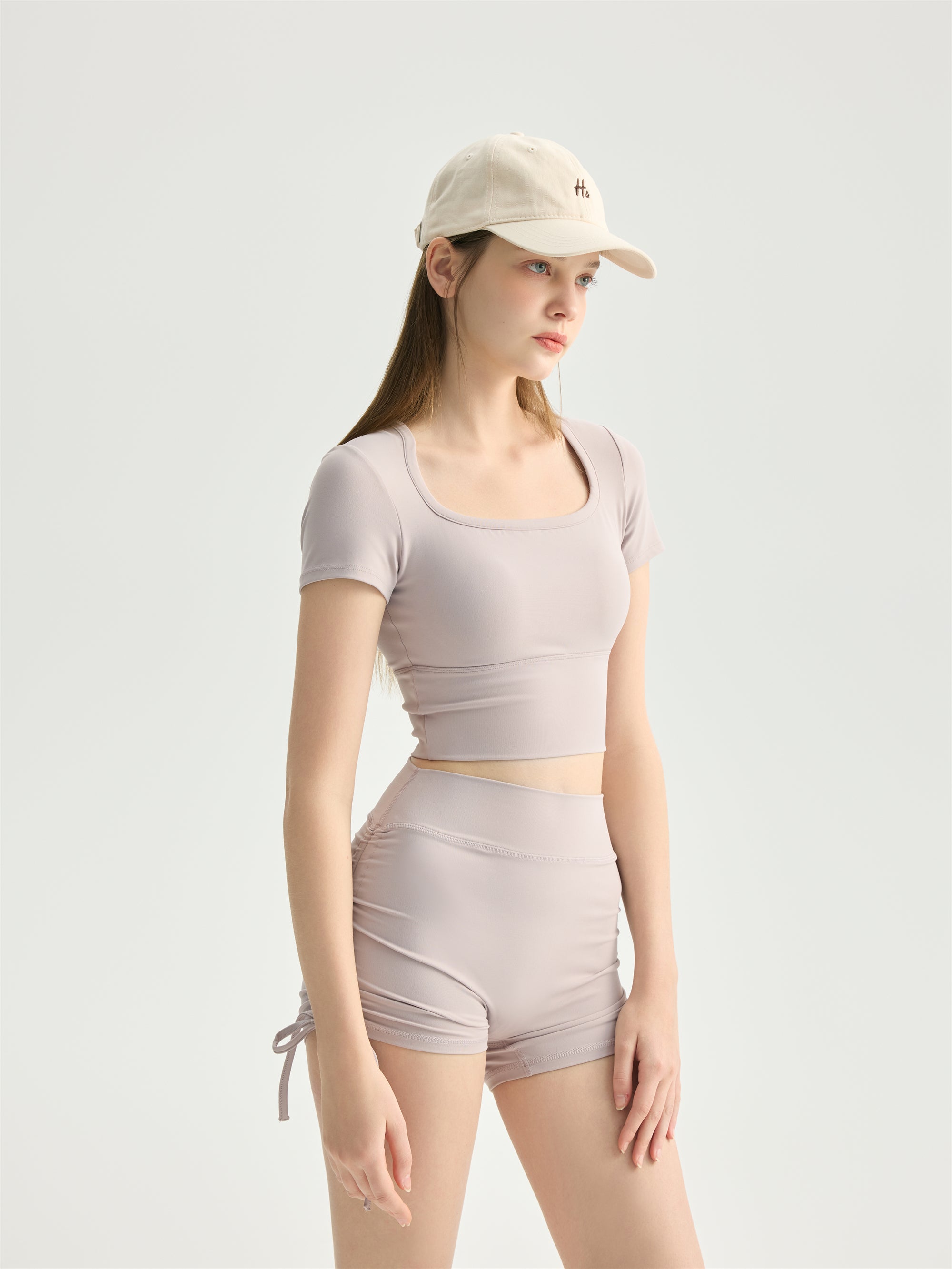 Built-In Bra Crop Tee