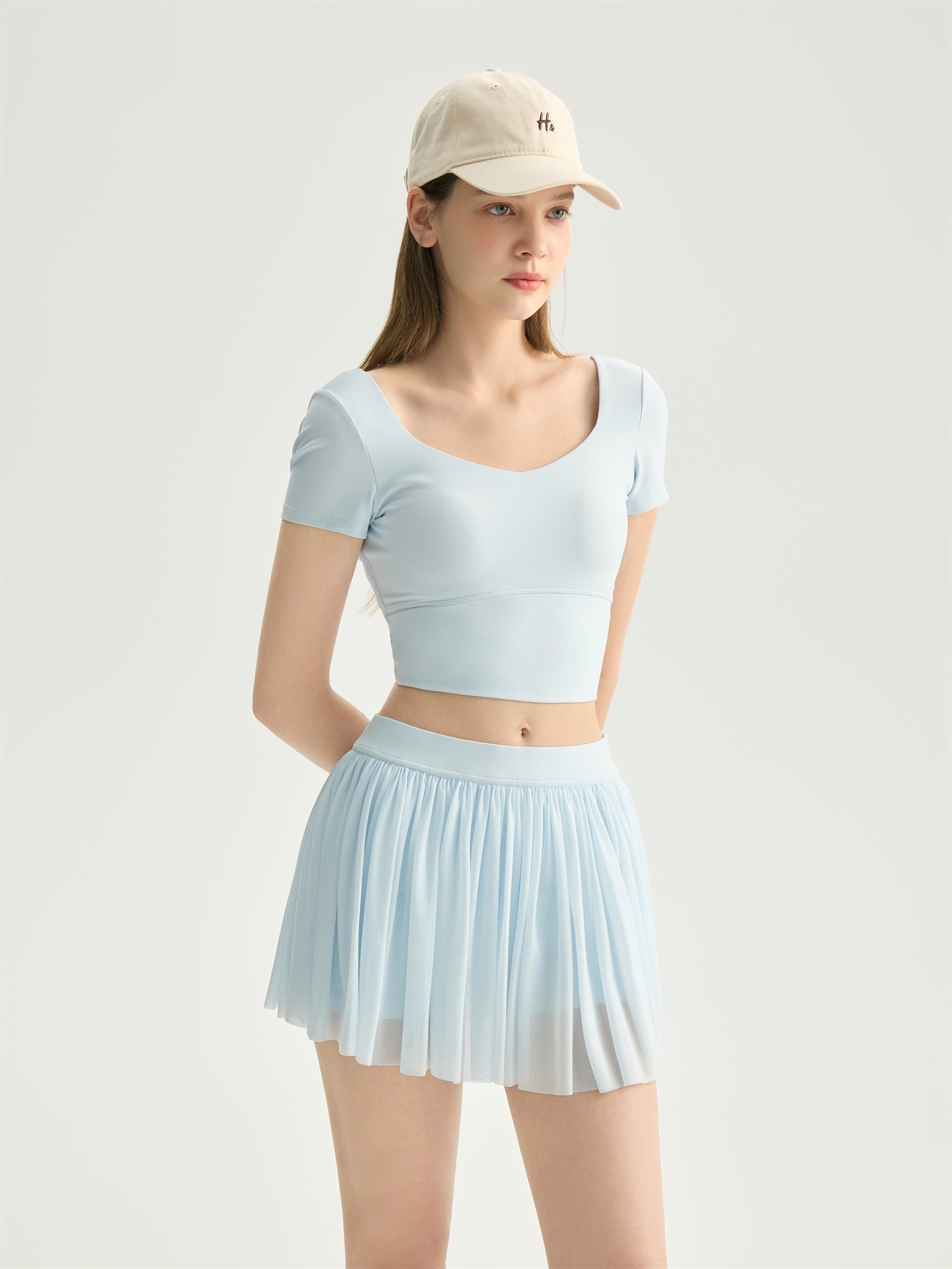 Pleated Active Skirt