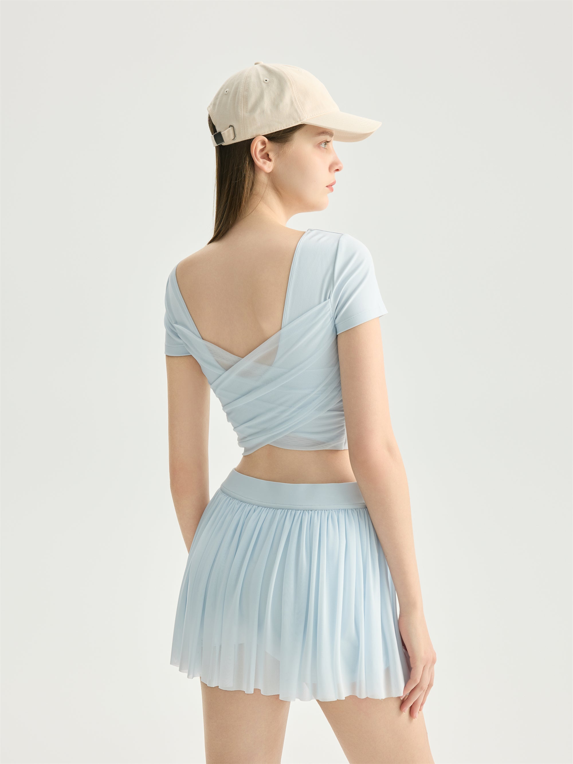 Pleated Active Skirt