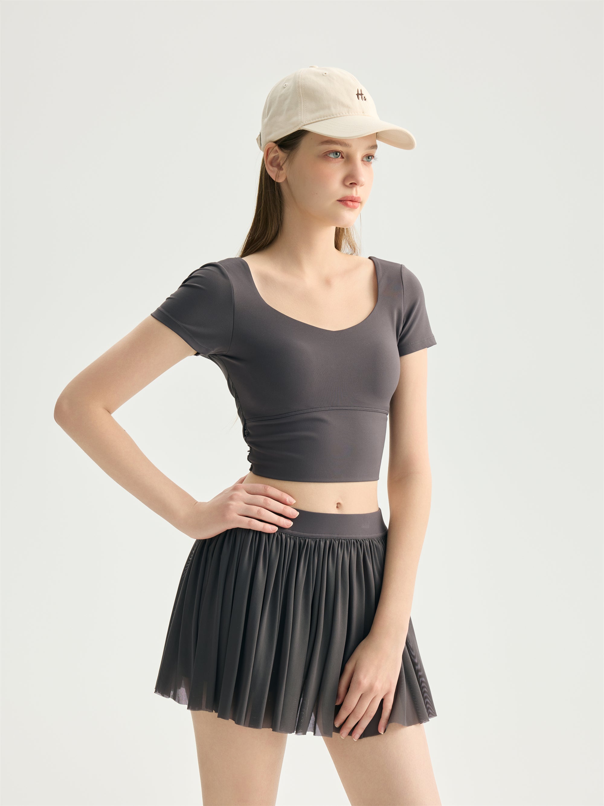 Pleated Active Skirt