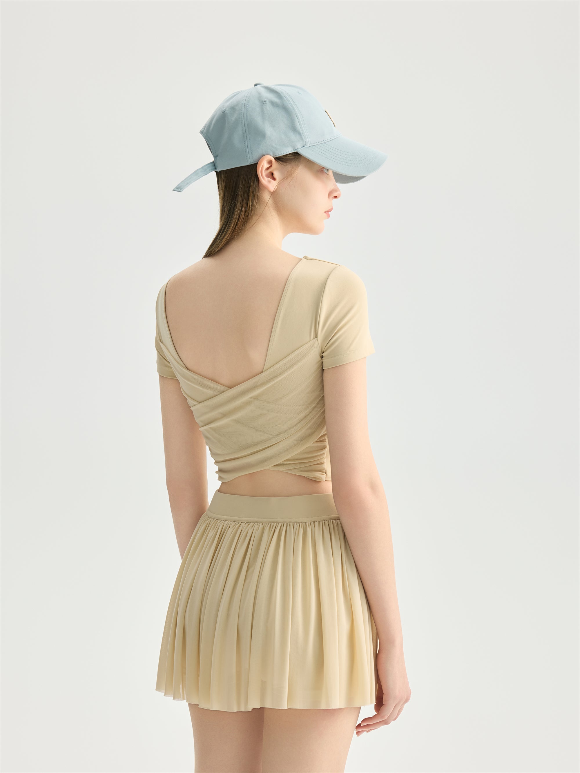 Pleated Active Skirt
