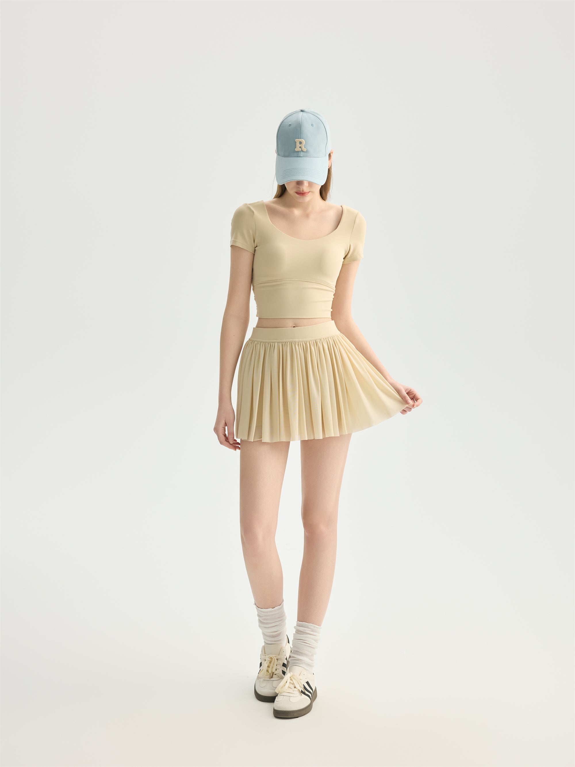 Pleated Active Skirt