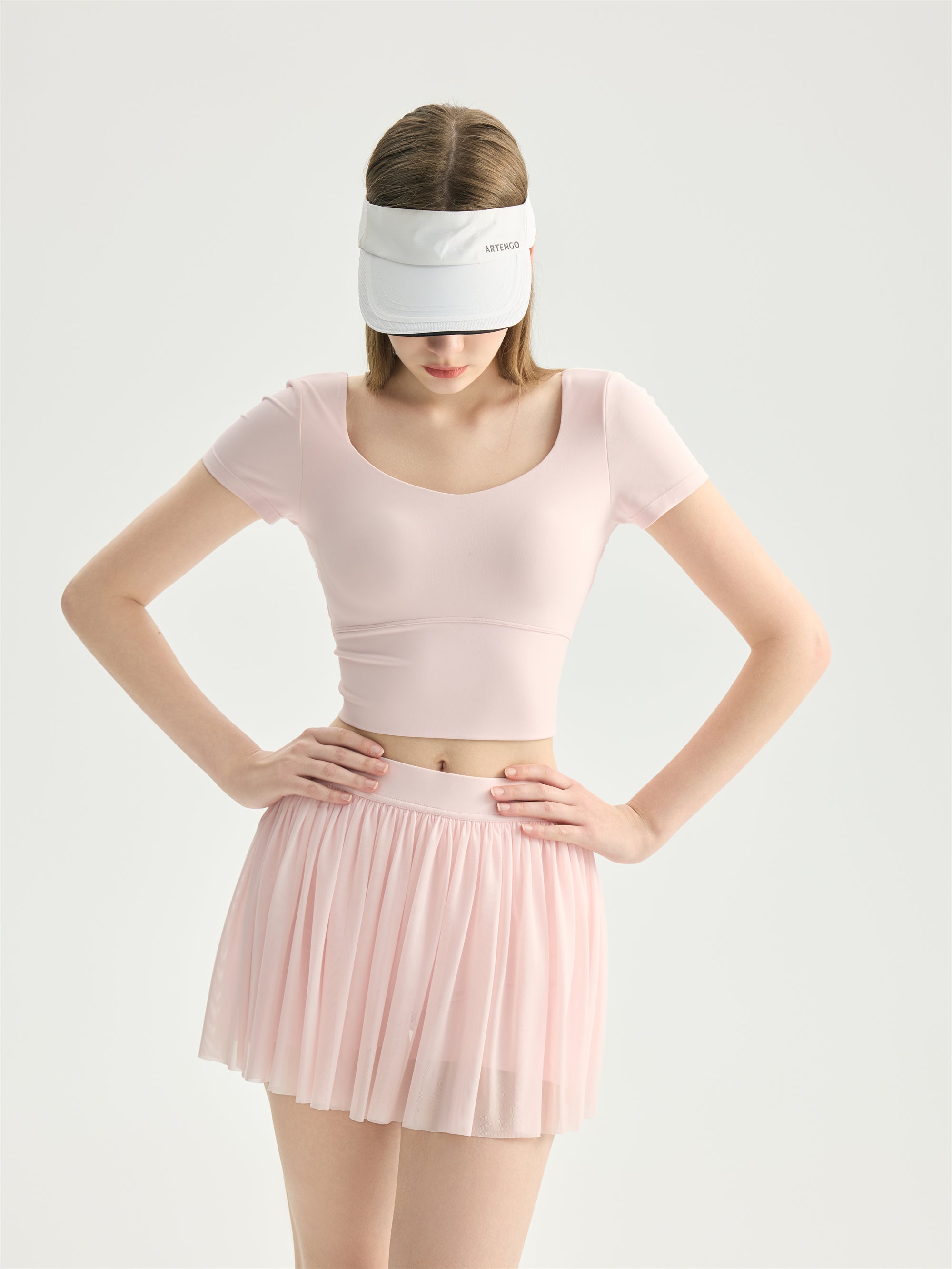 Pleated Active Skirt