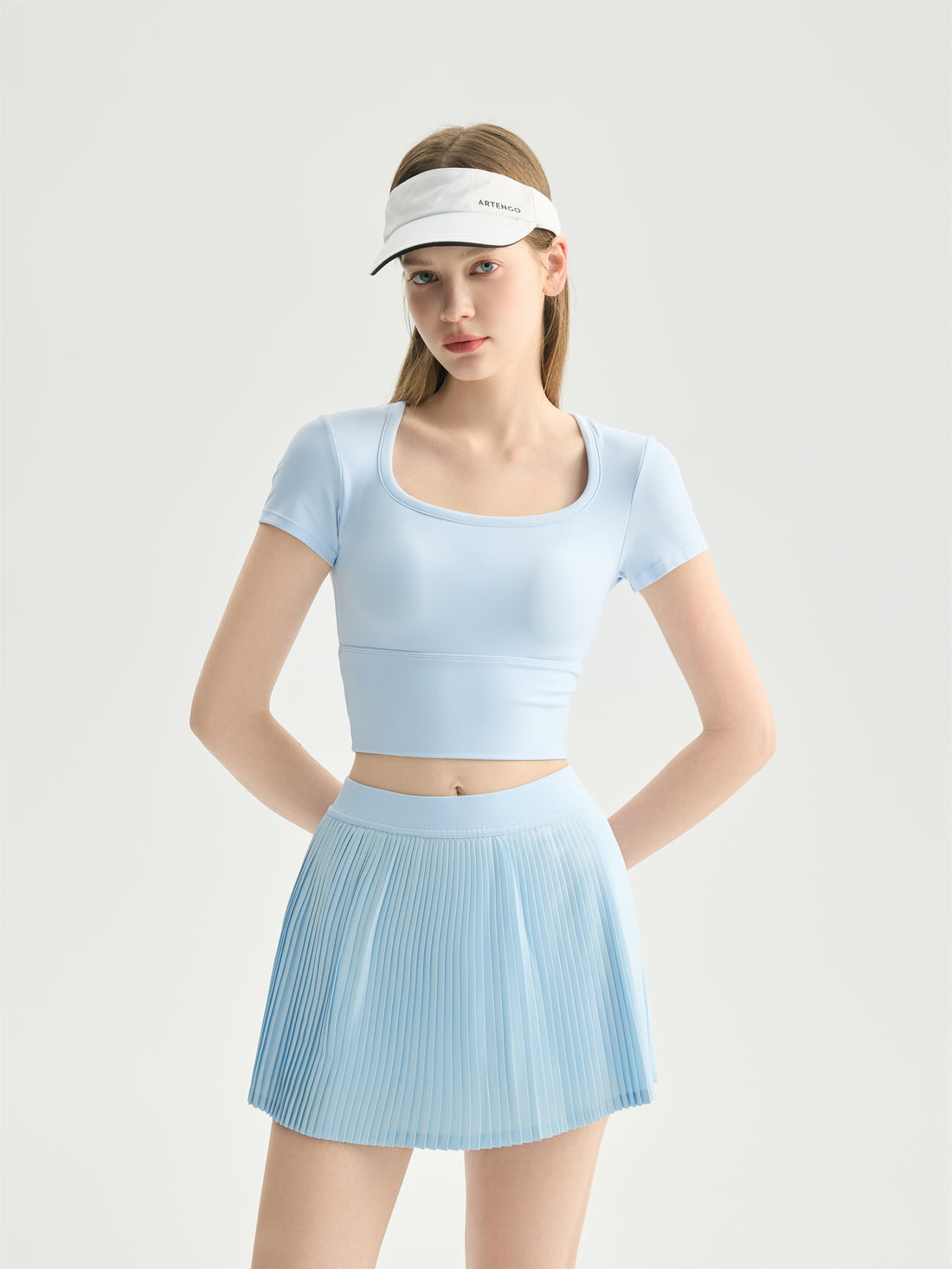 Built-In Bra Crop Tee