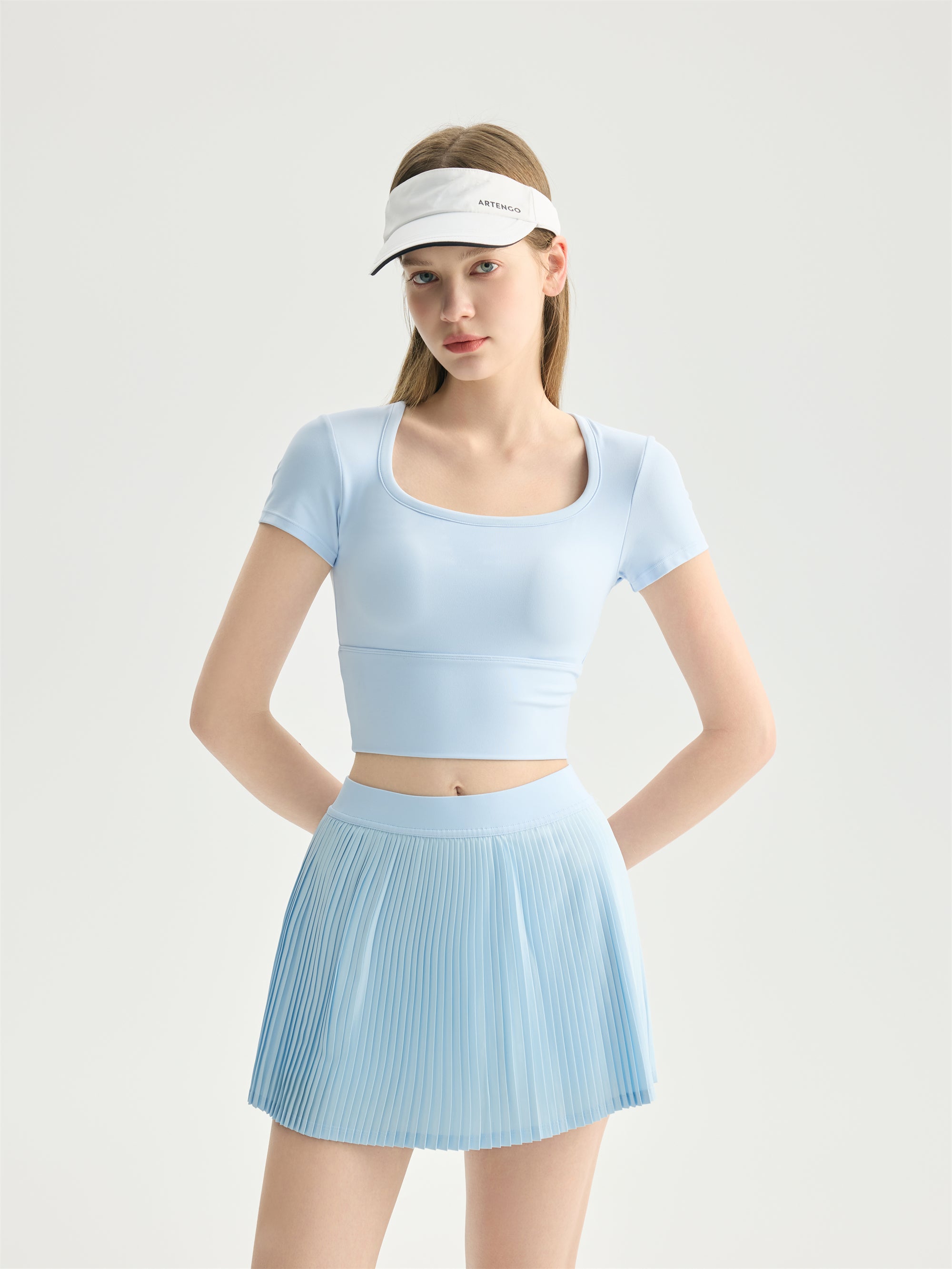Built-In Bra Crop Tee