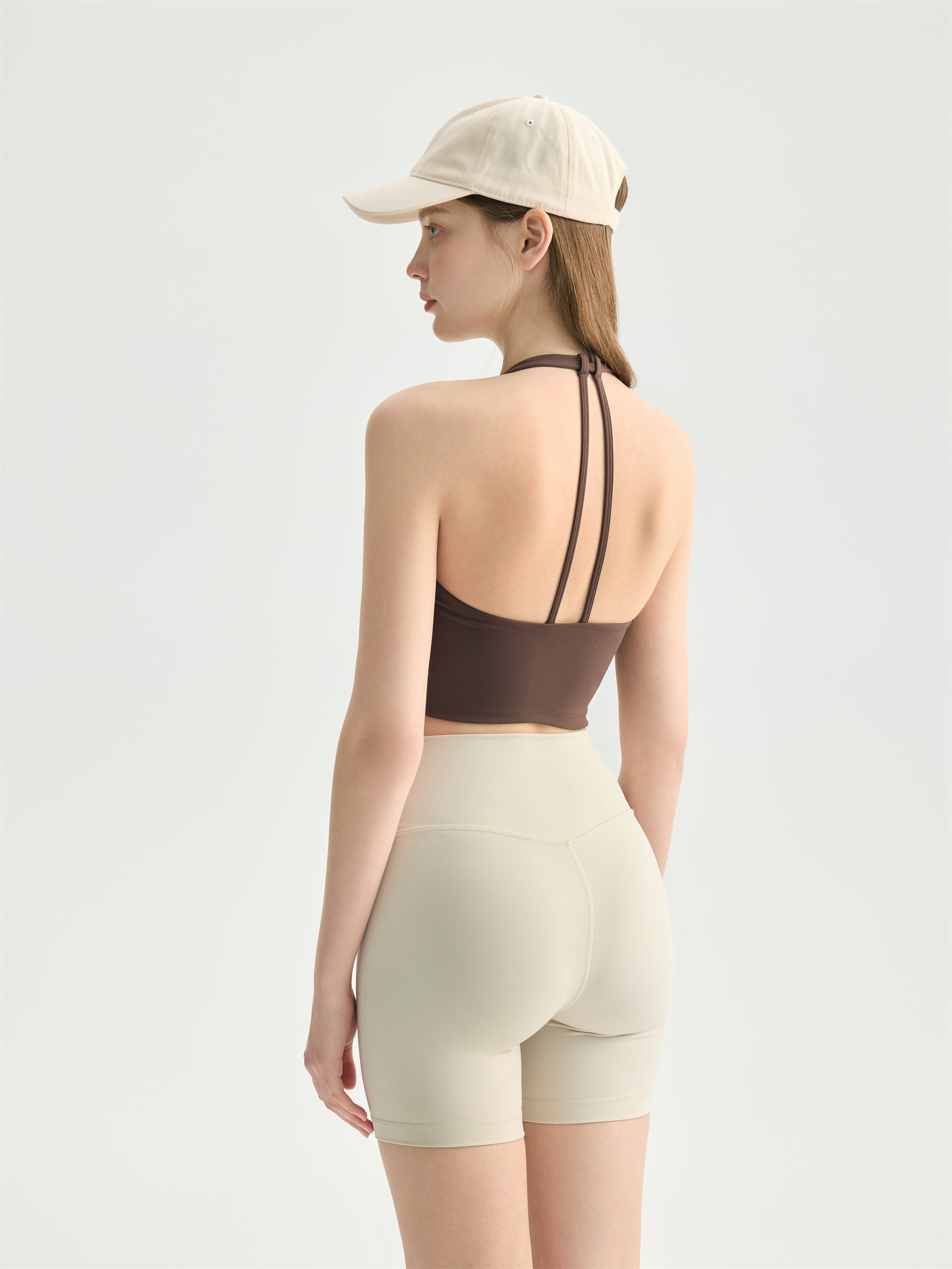Twist Halter Yoga Bra
